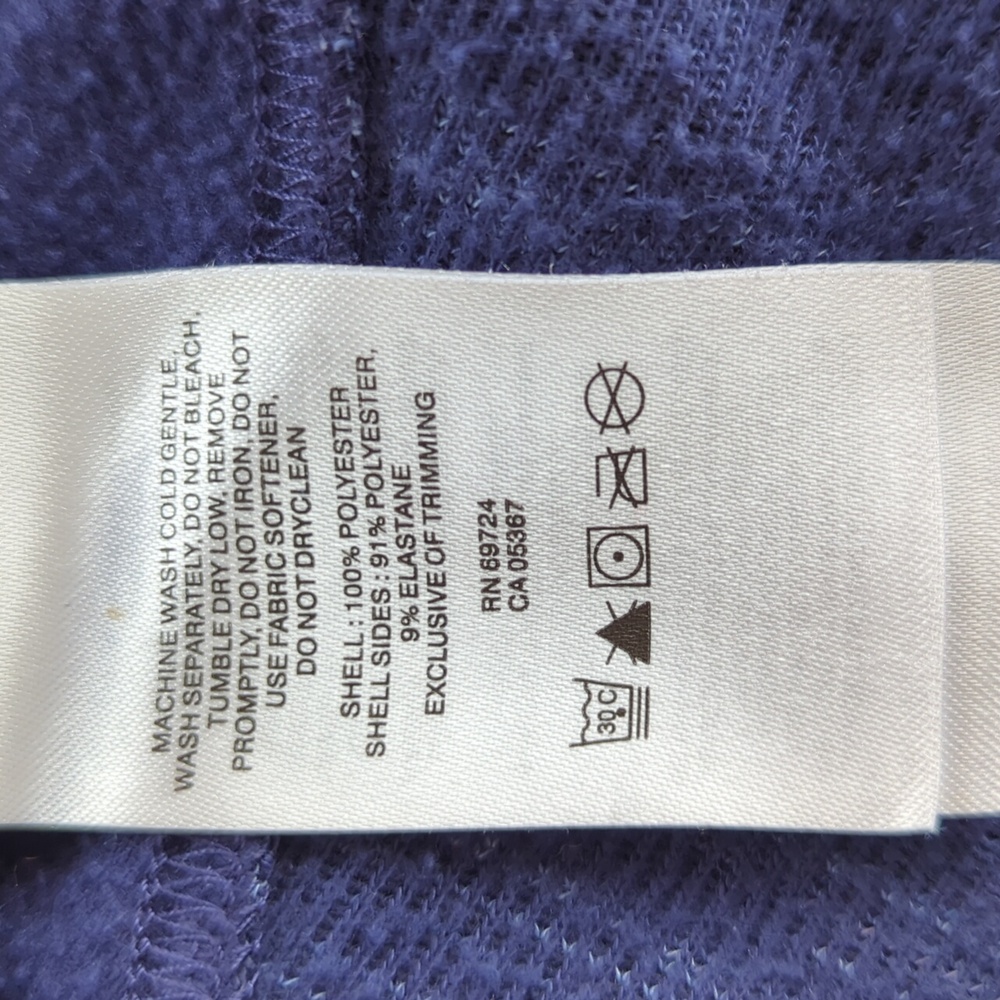 Columbia Sportswear Co. Quarter Zip Striped Long Sleeve Sweatshirt XL Blue - Picture 9 of 14